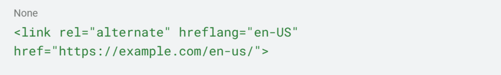 hreflangue EN-US